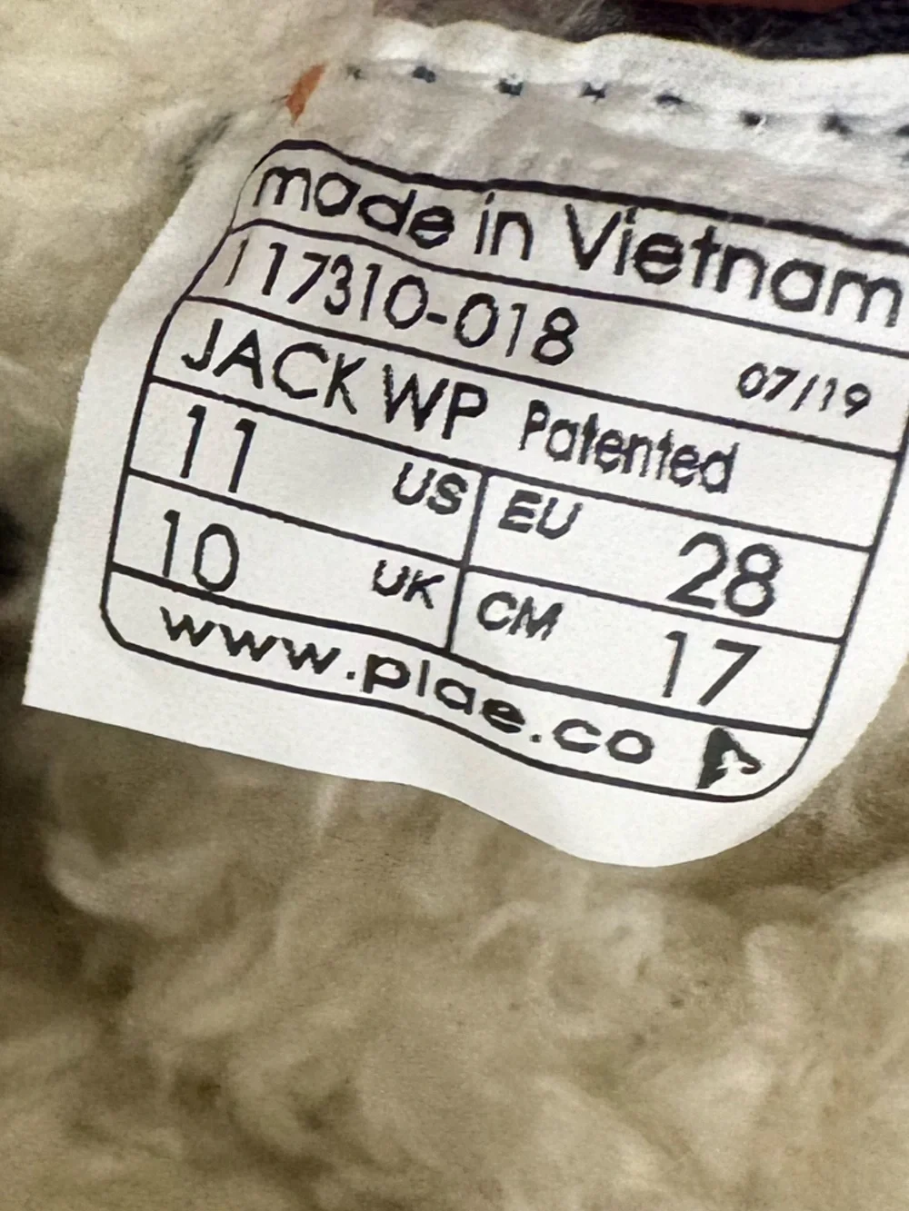 Plae Jack Waterproof Boots size 11